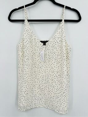 🆕 NWT Banana Republic Camisole Cami Polka Dot Spotted Printed Spaghetti Strap XS